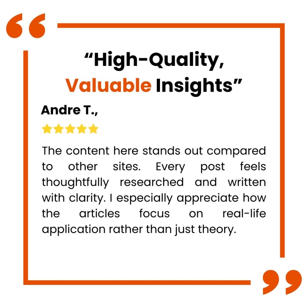 Customer Review - Andre