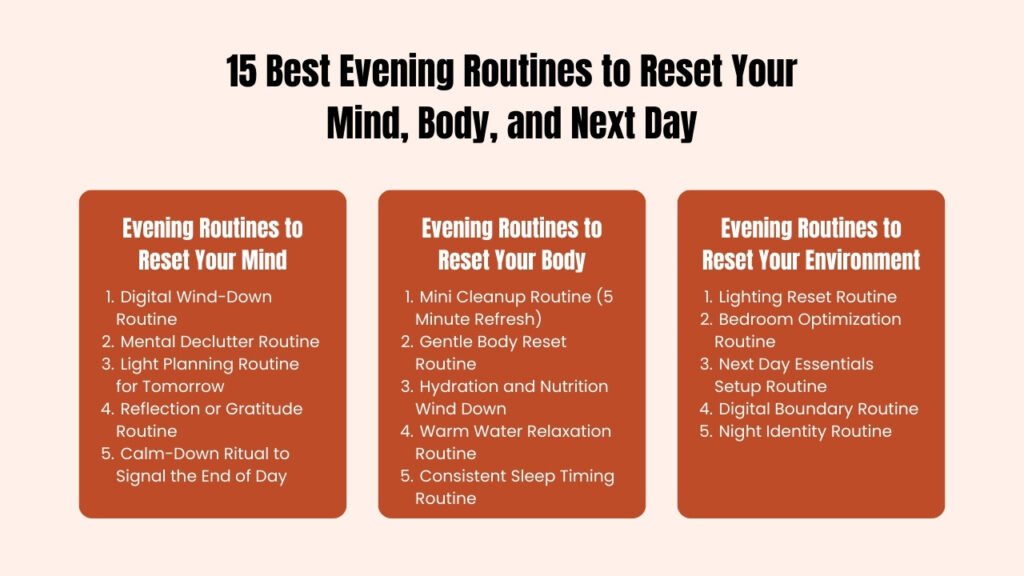 15 Best Evening Routines to Reset Your Mind, Body, and Next Day